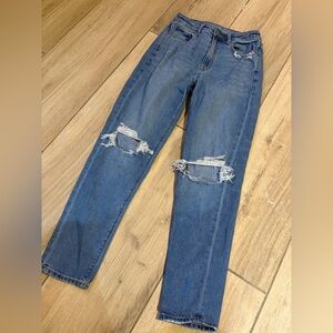 American Eagle Outfitters Blue Distressed Jeans